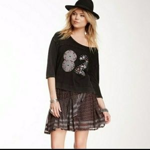 New Free People Annabel Lee ruffle mini skirt